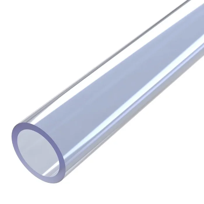 1-1/4 in. x 5 ft. Furniture Grade Sch. 40 PVC Pipe in Clear