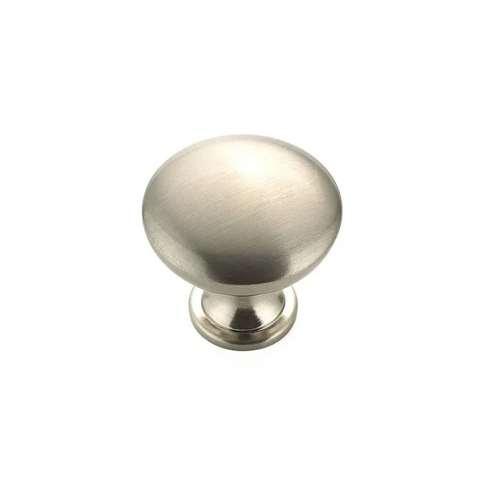 1-1/8 in. Brushed Nickel Contemporary and Modern Knob