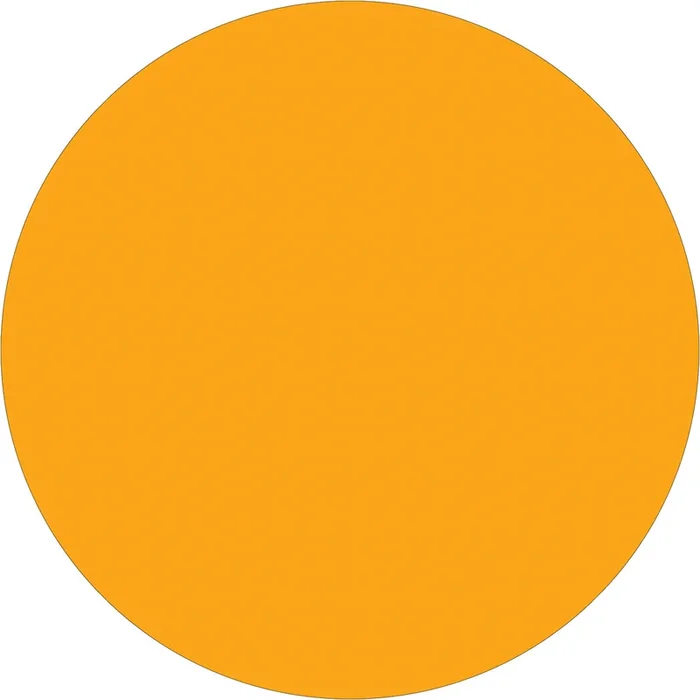 1/2″ Fluorescent Orange Inventory Circle Labels 500/Roll