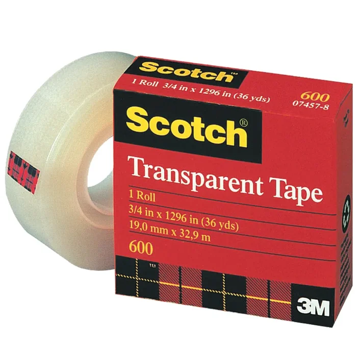 1/2″ x 36 yds. Scotch 600 MultiTask Tape 12/Case