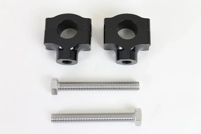 1 Handlebar Riser Set Black – V-Twin Mfg.