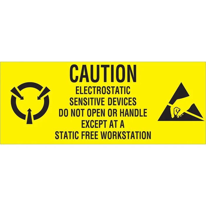 1 x 2 1/2″ – “Electrostatic Sensitive Devices” Labels 500/Roll