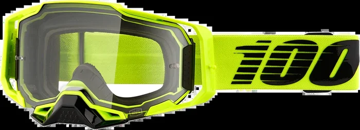 100% Armega Goggles – Nuclear Citrus – Clear 50004-00003