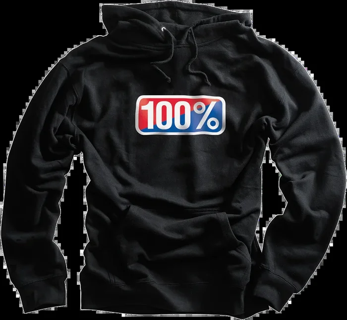 100% Classic Hoodie – Black – Medium 20029-00031