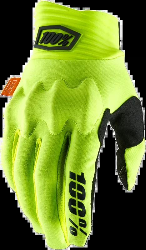 100% Cognito Gloves – Fluo Yellow/Black – Large 10014-00017