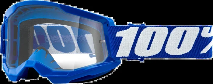 100% Strata 2 Goggles – Blue – Clear 50027-00002