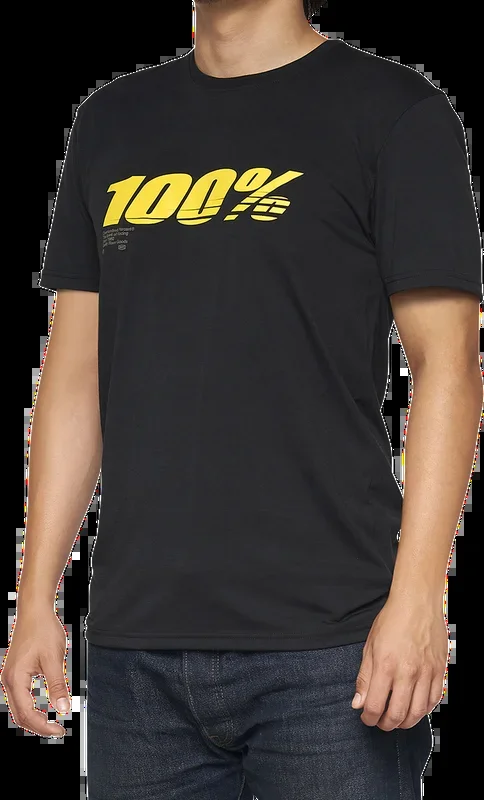 100% Tech Speed T-Shirt – Black – XL 35030-001-13