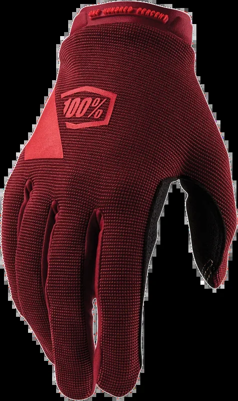 100% Women’s Ridecamp Gloves – Brick – Large 11018-060-10