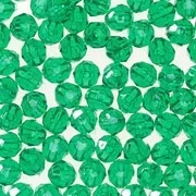 10mm Round Faceted Acrylic Beads