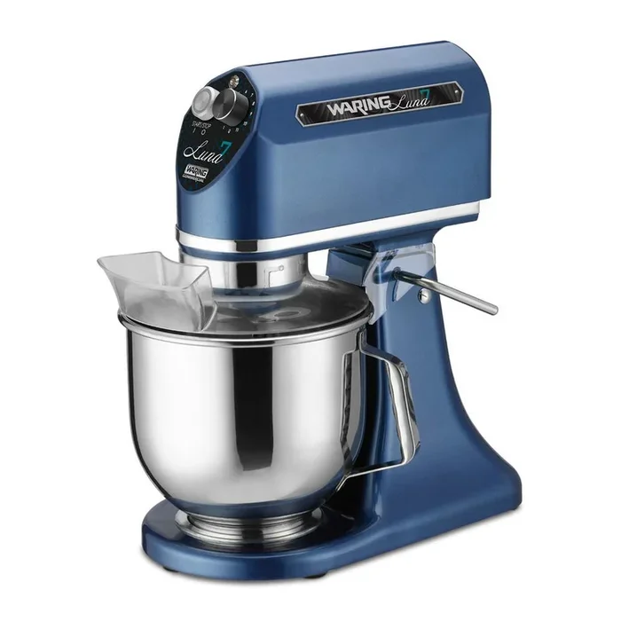 11-Speed, Blue, Luna 7 – 7 Qt. Planetary Mixer, includes Dough Hook, Mixing Paddle and Whisk