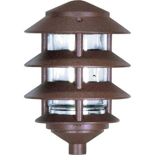 110-Watt Old Bronze Line Voltage Hardwired Path Light