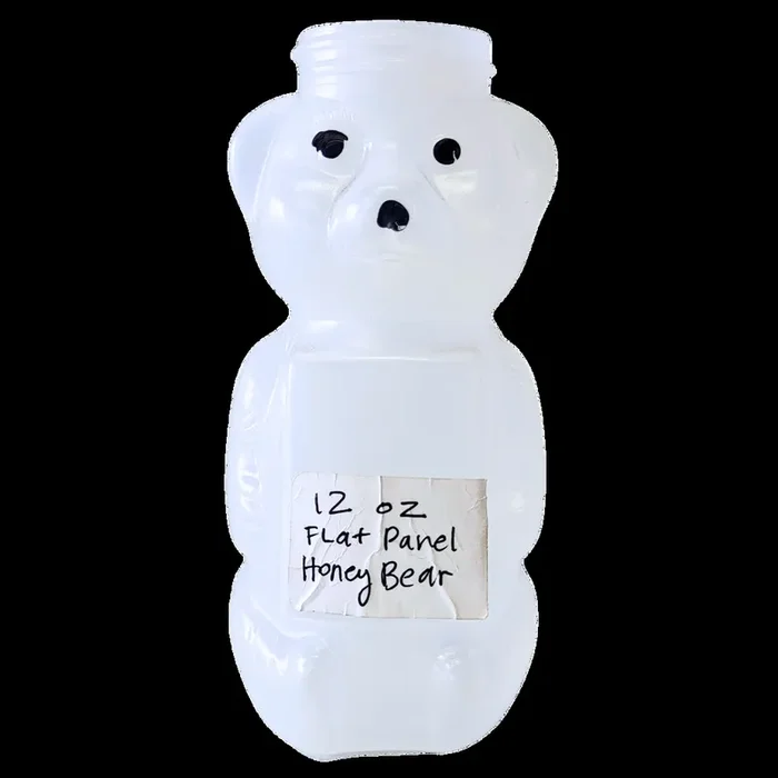 12 oz Plastic Flat Panel Honey Bears