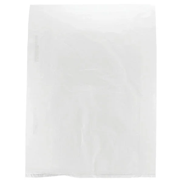 12 x 15 White Hi-Density Flat Merchandise Bags (.60 mil thickness) 1000/Case