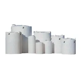 1200 Gallon Plastic Vertical Liquid Storage Tank in White