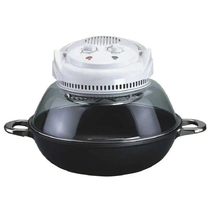 1200 W Wok and Convection Countertop Oven with Built-In Timer