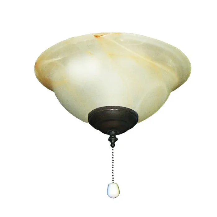 132 Round Bowl Oil Rubbed Bronze Ceiling Fan Light