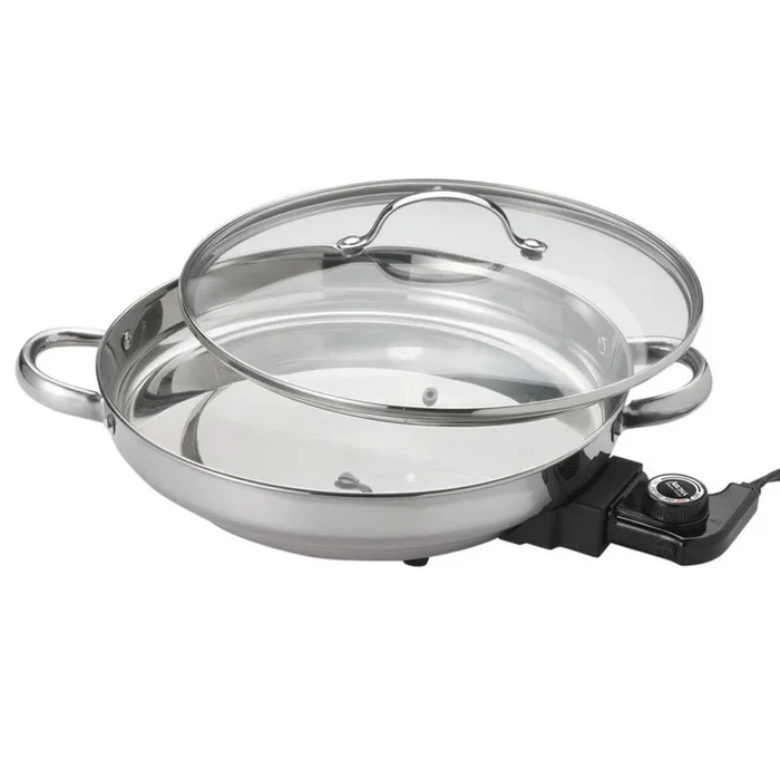 132 sq. in. Stainless Steel Electric Skillet