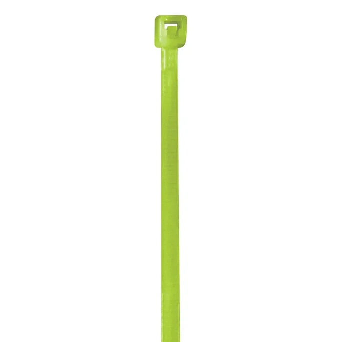 14″ (50 lb Tensile) Fluorescent Green Cable Ties 1000/Case