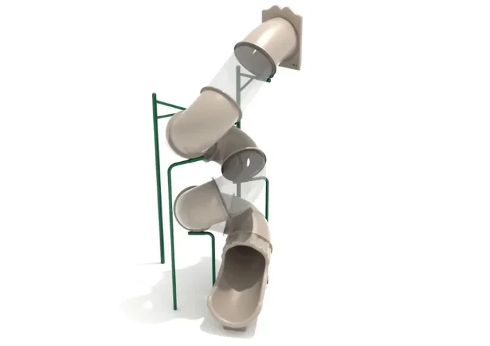 15 Foot Spiral Tube Slide – Slide And Mounts Only