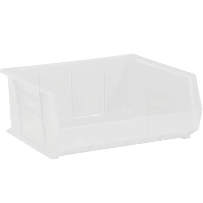 16 1/2 x 14 3/4 x 7 Clear Plastic Bin Boxes 6/Case