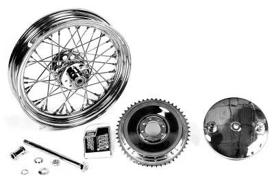 16 Wheel and Brake Drum Assembly Chrome – V-Twin Mfg.