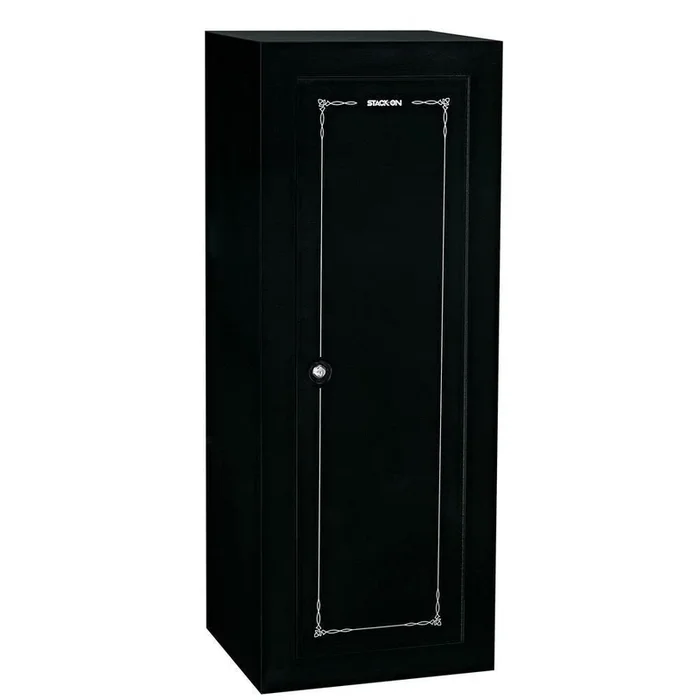 18-Gun Key Lock Security Cabinet, Black