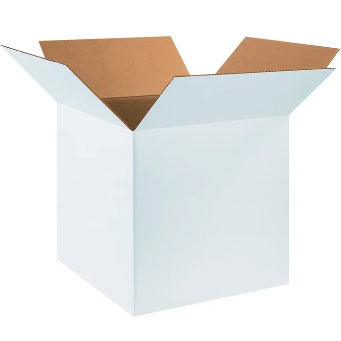 18 x 18 x 18 White Corrugated Boxes 20/Bundle