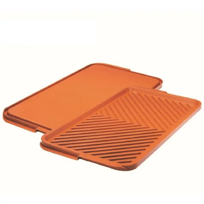 19.50 in. x 10.75 in. Ti-Ceramic Non-Stick Extra Large Reversible Double Grill
