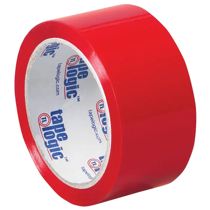 2″ x 55 Yard Red (2.2 mil) Carton Sealing Tape 36/Case