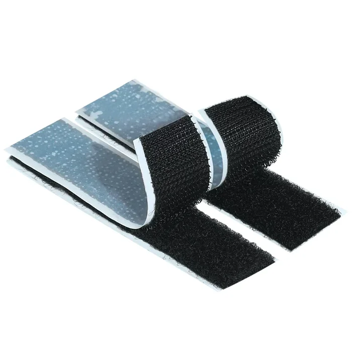 2″ x 75 Feet Black Hook Individual Tape Strips