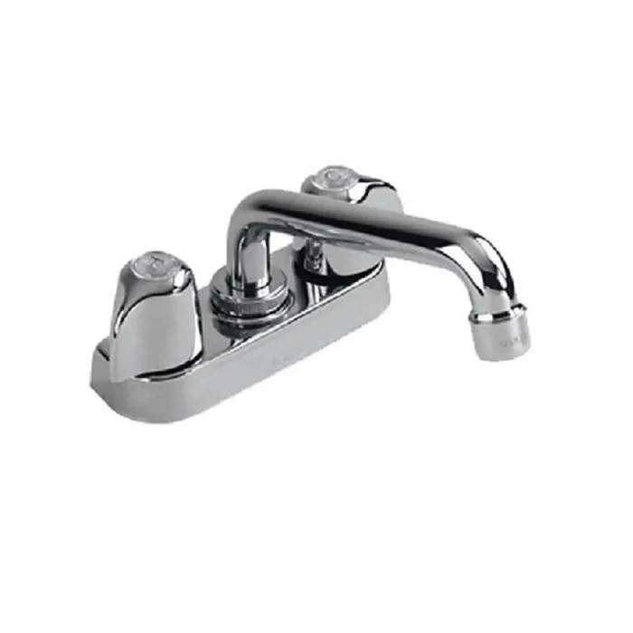2-Handle Laundry Faucet with 6 in. Swing Spout in Chrome