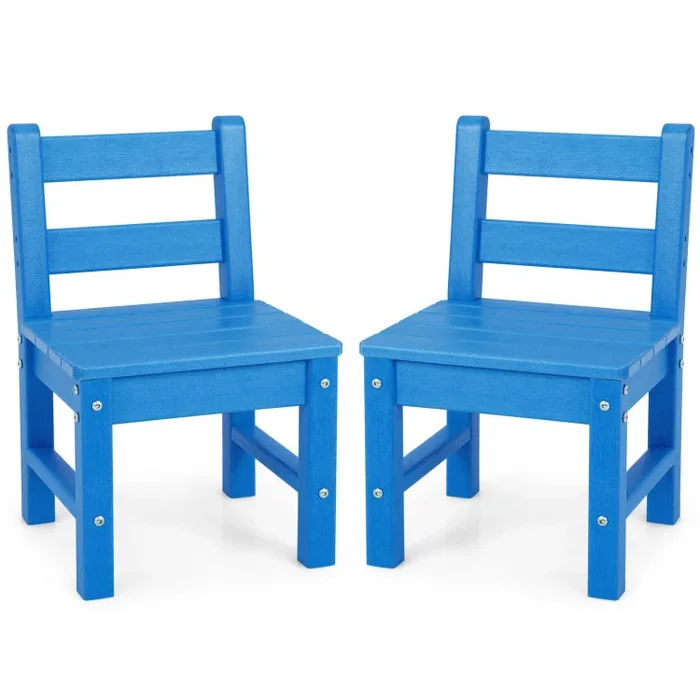 2 Pieces Kids Learning Chair set with Backrest