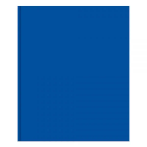 2-Pocket School-Grade Paper Folder With Prongs, Letter Size, Blue