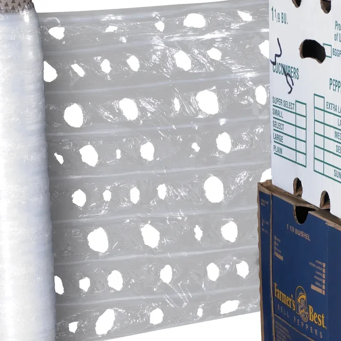 20″ 3250 Feet/Roll Vented Pallet Wrap