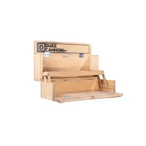20 in. H X 23 in. W X 17 in. D Tan Wood Vintage Display Box