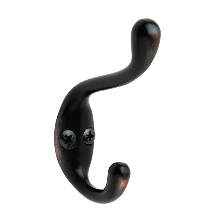 20 lb. Oil-Rubbed Bronze Medium Double Coat and Hat Hook