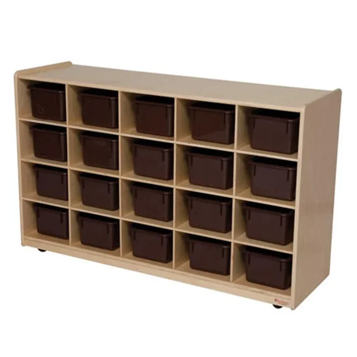 20 Tray Storage with Brown Trays by Natural Environments
