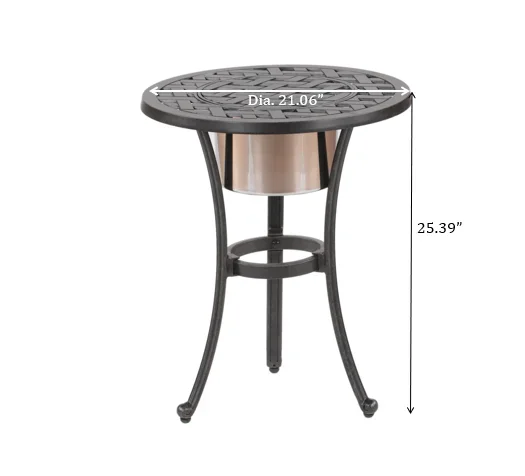 21″ Round Aluminum Bistro Table