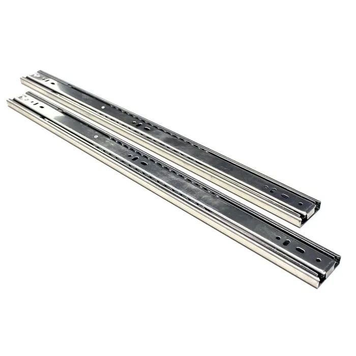 22 in. Side Mount Soft Close Full Extension Ball Bearing Drawer Slide with Installation Screws (1-Pair)