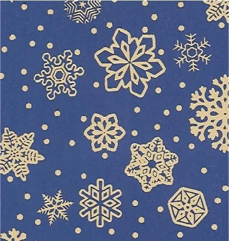 24″ x 833 Feet Sparkling Snowflakes Full Ream Gift Wrap