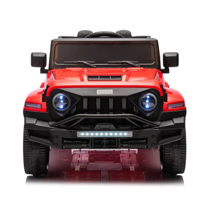 24V Ride On Car for Kids Battery Powered Ride On 4WD Toys with Remote Control,Parents Can Assist in Driving,Music and Lights,Five-Point Safety Belt,Rocking chair mode for back-and-forth swinging