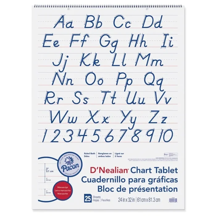 24X32 2In Rule Dnealian Manuscript Chart Tablet