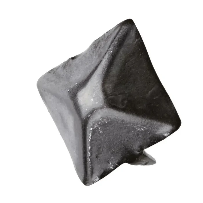 25/32 in. x 25/32 in. Black Zinc Iron Square Nail with 2 Tips