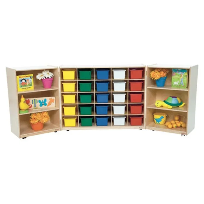 25 Tray Tri-Fold Storage With (25) Assorted Trays