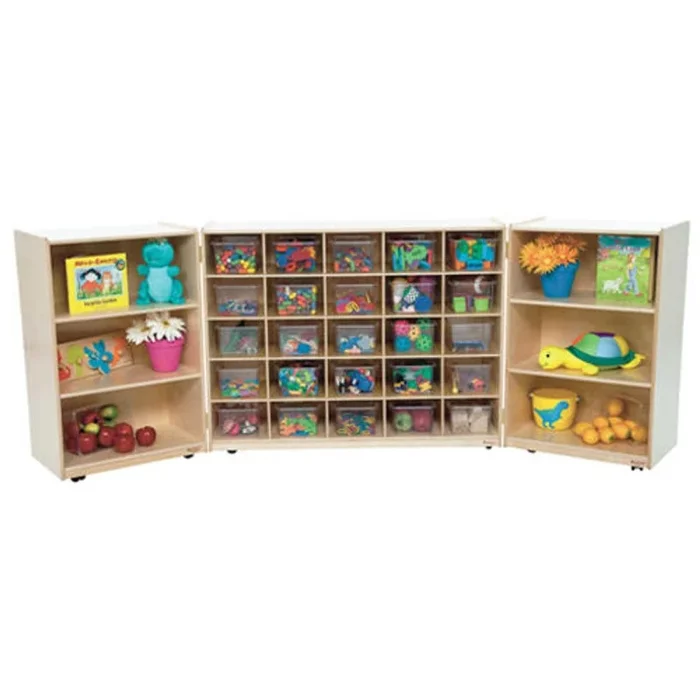 25 Tray Tri-Fold Storage with Translucent Trays