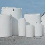 2500 Gallon HDPE Vertical Liquid Storage Tank in White