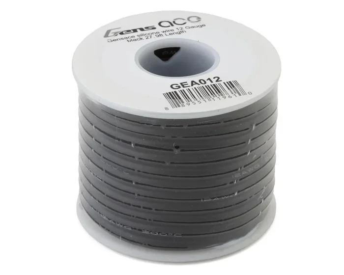 27′ 12 GAUGE SILICONE WIRE BLA