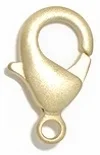 27mm Electroplated Lobster Clasp – Brushed (Matte) Gold