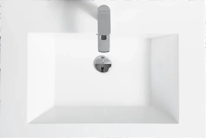 29” Sink Only, Solid Surface Vanity Sink For Bathroom In White White Solid Surface
