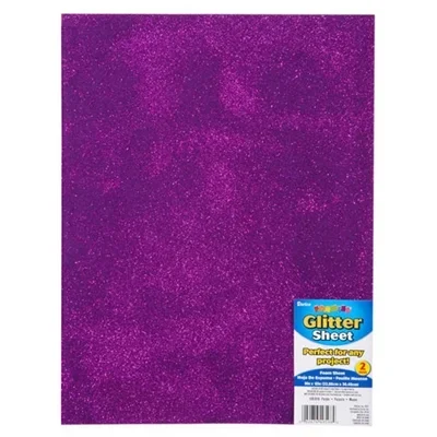 2mm- 9 x 12″ Sheets Glitter Foamies